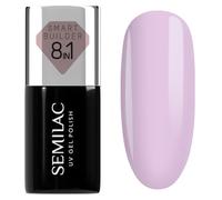Semilac Smart Builder - Smalto UV 825 Lavender Touch, 7 ml, colore: lavanda, viola chiaro, formula 8 in 1, autolivellante, applicazione rapida e senza sforzo