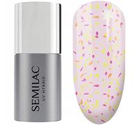 Semilac Top No Wipe Matt smalto gel top coat effetto mat colore Peach Galaxy 7 ml
