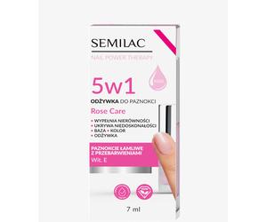 Semilac Trattamento per Unghie Nail Power Therapy 5in1, Rose Care