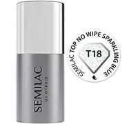 Semilac UV Smalto Semipermanente T18 Top Coat Sparkling Blue 7ml