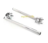 Semimanubri Ø 22mm cromati caferacer con attacco da 37mm cafe racer vintage