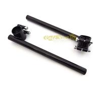 Semimanubri Ø 22mm neri caferacer con attacco da 35mm cafe racer vintage