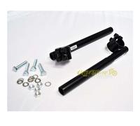 Semimanubri Ø 22mm neri caferacer con attacco da 38mm cafe racer vintage