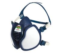 3M 4279PT Respiratore per Gas e Vapori a Semimaschera, Maschera Protettiva con Filtri Antigas e Antipolvere per Sostanze Tossiche, Blu, Protezione FFP2, Certificato EN Sicurezza, 1 Pezzo
