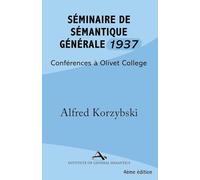 Séminaire de Sémantique Générale 1937