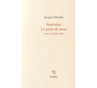 Séminaire La peine de mort: Volume II (2000-2001): 0002