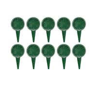 Seminatore di semi a mano 10 pezzi strumento per fioriera dispenser di semi riutilizzabile con 5 impostazioni regolabili per piantare fiori verdure plastica verde 12,4x6,7x1,5 cm