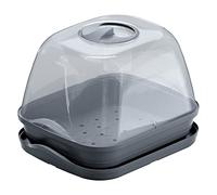 Seminatore/vassoio multiuso con coperchio in policarbonato SERRA DA TAVOLO RESPANA, dimensioni (mm) 257x196x185, colore Antracite