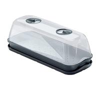 Seminatore/vassoio multiuso con coperchio in policarbonato SERRA DA TAVOLO RESPANA, dimensioni (mm) 515x196x185, colore Antracite