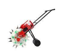 Seminatrice 2 in 1 per piantare mais e applicatore di fertilizzante, seminatore manuale per piantare facilmente in giardini, pendii e campi - 6 bocche per una distribuzione efficiente dei semi