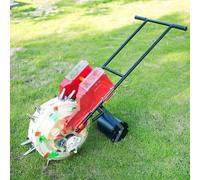 Seminatrice da giardino portatile a spinta manuale, efficiente seminatore e spargitore di fertilizzanti, ideale per l'agricoltura in giardino e la semina di ortaggi