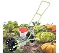 Seminatrice di precisione for verdure a spinta manuale Piantatrice manuale for semi da giardino Spaziatura tra le file regolabile Seminatrice for carote Ravanello Spinaci Soia(2row)