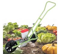 Seminatrice di precisione for verdure a spinta manuale Piantatrice manuale for semi da giardino Spaziatura tra le file regolabile Seminatrice for carote Ravanello Spinaci Soia(1row)