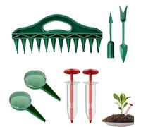 Seminatrice Manuale da Giardino, Spandiconcime Manuale Portatile per Vasi e Piccole Piantagioni, Set Dosatore di Precisione per Semina, per Fiori Ortaggi Piante in Vaso Giardinaggio