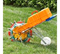 Seminatrice manuale di precisione a 8 bocche per mais e soia, con seminatrice e dosatore di fertilizzante, profondità di semina regolabile, attrezzo agricolo multifunzione