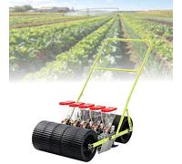 Seminatrice manuale per ortaggi, regolabile da 1 a 6 file, spaziatura variabile tra le file e controllo della profondità, ideale per mais, cavoli, spinaci, carote e altro ancora