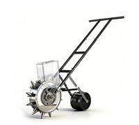 Seminatrice manuale per ortaggi, Rullo seminatore da giardino a spinta, Seminatrice di precisione a file, Spargitori da giardino, 8 fori