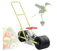 Seminatrice manuale portatile per verdure, spaziatura tra le file regolabile, controllo della profondità per piantare con precisione coriandolo, cavolo, spinaci, sedano, capacità 6 file
