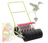 Seminatrice manuale portatile per verdure, spaziatura tra le file regolabile, controllo della profondità per piantare con precisione coriandolo, cavolo, spinaci, sedano, capacità 6 file