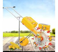 Seminatrice manuale, seminatrice a rullo a spinta manuale con applicatore di fertilizzante, seminatrice di precisione per orto, seminatrice a file per soia, arachidi e mais