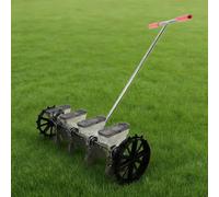 Seminatrice manuale, seminatrice a rullo a spinta per orto, seminatrice a file per verdure, cipolle, ravanelli e barbabietole.(B)