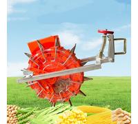 Seminatrice montabile su trattore a 12 ugelli con 8 ruote per semi, seminatrice di precisione con rullo da giardino, spaziatura/profondità regolabili, strumento di semina per aziende agricole