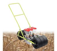 Seminatrice Portatile, seminatrice di precisione a 1/2/3/4/5/6 File, seminatrice for Colture a Fila con Guida a Piedi, spaziatura Regolabile tra Le Piante, Attrezzi da Giardinaggio(3 Row)