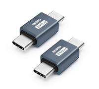 Seminer Adattatore USB C 80Gbps (2 Pack), Connettore di Trasferimento Dati USB 4.0 Type-C Maschio-Maschio Compatibile con iPhone 16/15, Samsung, MacBook e altri Dispositivi USB-C