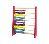 SEMINISMAR Pallottoliere per Bambini,Pallottolieri di Legno,Bastoncini per Contare,Abaco di Montessori,Giochi Montessori Abaco in Legno,Strumento Matematico,con 100 100 Perline Multicolore,1 Pezzo