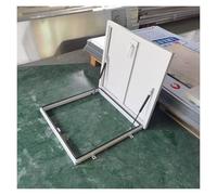 Seminterrato Porta Sicurezza Portello Accesso Tetto Telaio Alluminio Zincato Prevenzione Cadute Coperture Lucernari Vie Fuga Emergenza(65x65cm/2.13x2.13ft)