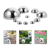 Semisfera ornamentale lucida a metà globo in acciaio inossidabile con specchio