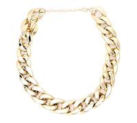 Semiter Collare Bulldog Francese, Choker a Catena per Cani in Oro Collare per Cani a Catena con Bulldog Francese, Lucido per Animali Domestici (Golden)