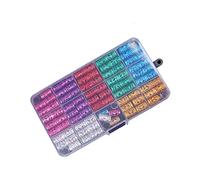 Semme 170 Pezzi Perline Cave per Dreadlock Colorate Clip per Trecce