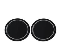 Semme 2pcs Patch Testa del Tamburo Anti-abrasione, Protezione per Patch di Tamburi Materiale per Animali (Singolo pedale nero)