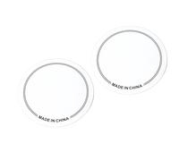 Semme 2pcs Patch Testa del Tamburo Anti-abrasione, Protezione per Patch di Tamburi Materiale per Animali (Bianco a pedale singolo)