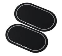 Semme 2pcs Patch Testa del Tamburo Anti-abrasione, Protezione per Patch di Tamburi Materiale per Animali (Doppio pedale nero)