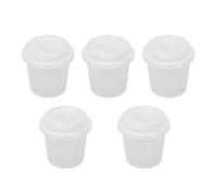 Semme 5 Pezzi Porta Spugna Trucco Trasparente Forma Tazza Plastica Beauty | 5 pezzi di scatola di plastica trasparente a forma di tazza dal design senza cuciture, adatti per gioielli con uova di