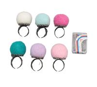 Semme 6 Anelli Vintage in Feltro per Puntaspilli con Spille in Tessuto - Cuscini Leggeri per le per Quilting e Lavori Fai da Te in Colori Naturali (Colori chiari)