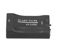 Semme Adattatore Video da SCART a RF - Converte l'interfaccia SCART in Uscita RF per Console di Gioco TV Box e Lettore DVD - Estende la Distanza di Connessione Fino a 1000 M