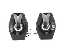 Semme Altoparlante Alimentato Tramite USB con Luci RGB e Controllo del Volume, Subwoofer Cablato Compatto per l'utilizzo con Laptop, Desktop e Smartphone (PINK) (BLACK)