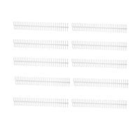 Semme Binding a Spirale, 10pcs Binding Spiral Binding Combs con un Diametro Interno di 16 Mm per Aule, Uffici e Librerie (WHITE)