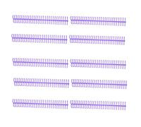 Semme Binding a Spirale, 10pcs Binding Spiral Binding Combs con un Diametro Interno di 16 Mm per Aule, Uffici e Librerie (PURPLE)