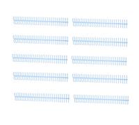 Semme Binding a Spirale, 10pcs Binding Spiral Binding Combs con un Diametro Interno di 16 Mm per Aule, Uffici e Librerie (azzurro)