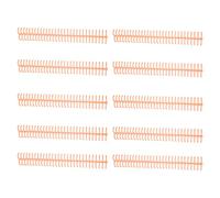 Semme Binding a Spirale, 10pcs Binding Spiral Binding Combs con un Diametro Interno di 16 Mm per Aule, Uffici e Librerie (ORANGE)