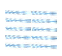 Semme Binding a Spirale, 10pcs Binding Spiral Binding Combs con un Diametro Interno di 16 Mm per Aule, Uffici e Librerie (BLUE)