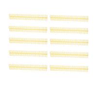 Semme Binding a Spirale, 10pcs Binding Spiral Binding Combs con un Diametro Interno di 16 Mm per Aule, Uffici e Librerie (YELLOW)