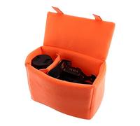 Semme Borsa per Fotocamera Custodia Protettiva Imbottita con Divisori Interni Foderati Antiurto Compatibile con Zaini Borse da Viaggio Arancione//Blu Scuro (ORANGE)