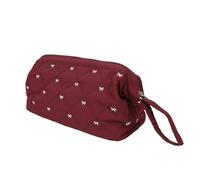 Semme Borsa Viaggio Trapuntata per Strumenti per Capelli, Custodia per Accessori per Acconciature di Grande capacità con Apertura Sul Telaio Rigido e Tasche Interne in Rete, per (rosso)