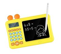 Semme Calcolatrice per Bambini con Blocco Note Macchina Digitale Rossa per l'apprendimento della Matematica per Bambini Addizione Sottrazione Moltiplicazione Divisione Strumento Educativo per
