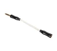 Semme Cavo Adattatore per Cuffie Ad Alta fedeltà da 3,5 Mm a 4,4 Mm con Connettori Placcati in Oro qualità e una Durata Superiori (Bronzo) (Bronzo) () (SILVER)